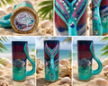 Beachy mermaid tumbler